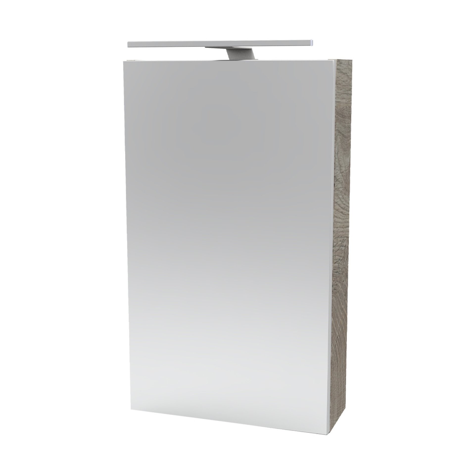 Fackelmann SBC STANFORD Gäste-WC Spiegelschrank 40 cm, Braun hell, links Fackelmann SBC STANFORD Gäste-WC Spiegelschrank 40 cm, Braun hell, links