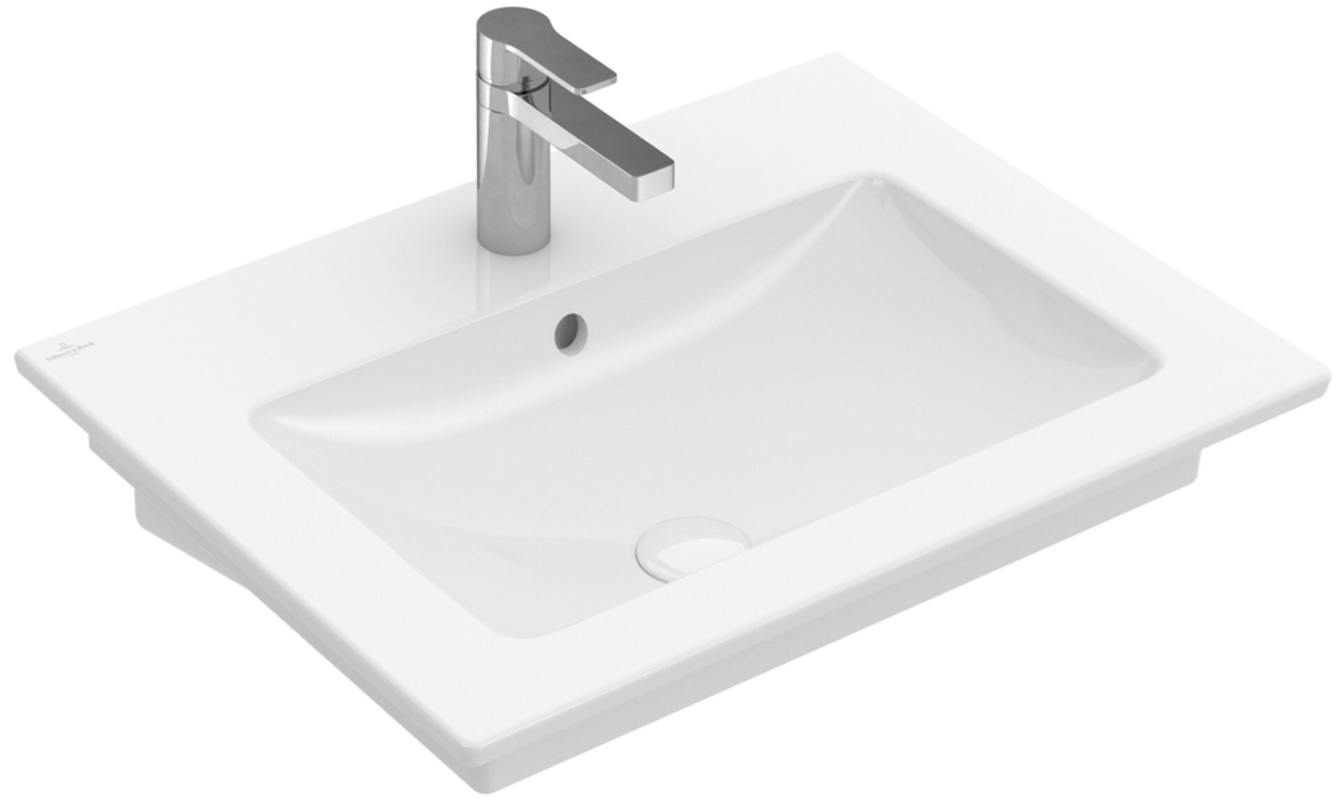 VILLEROY & BOCH VENTICELLO Waschbecken Keramik 60 cm breit, Weiß, mit Überlauf, CeramicPlus VILLEROY & BOCH VENTICELLO Waschbecken Keramik 60 cm breit, Weiß, mit Überlauf, CeramicPlus