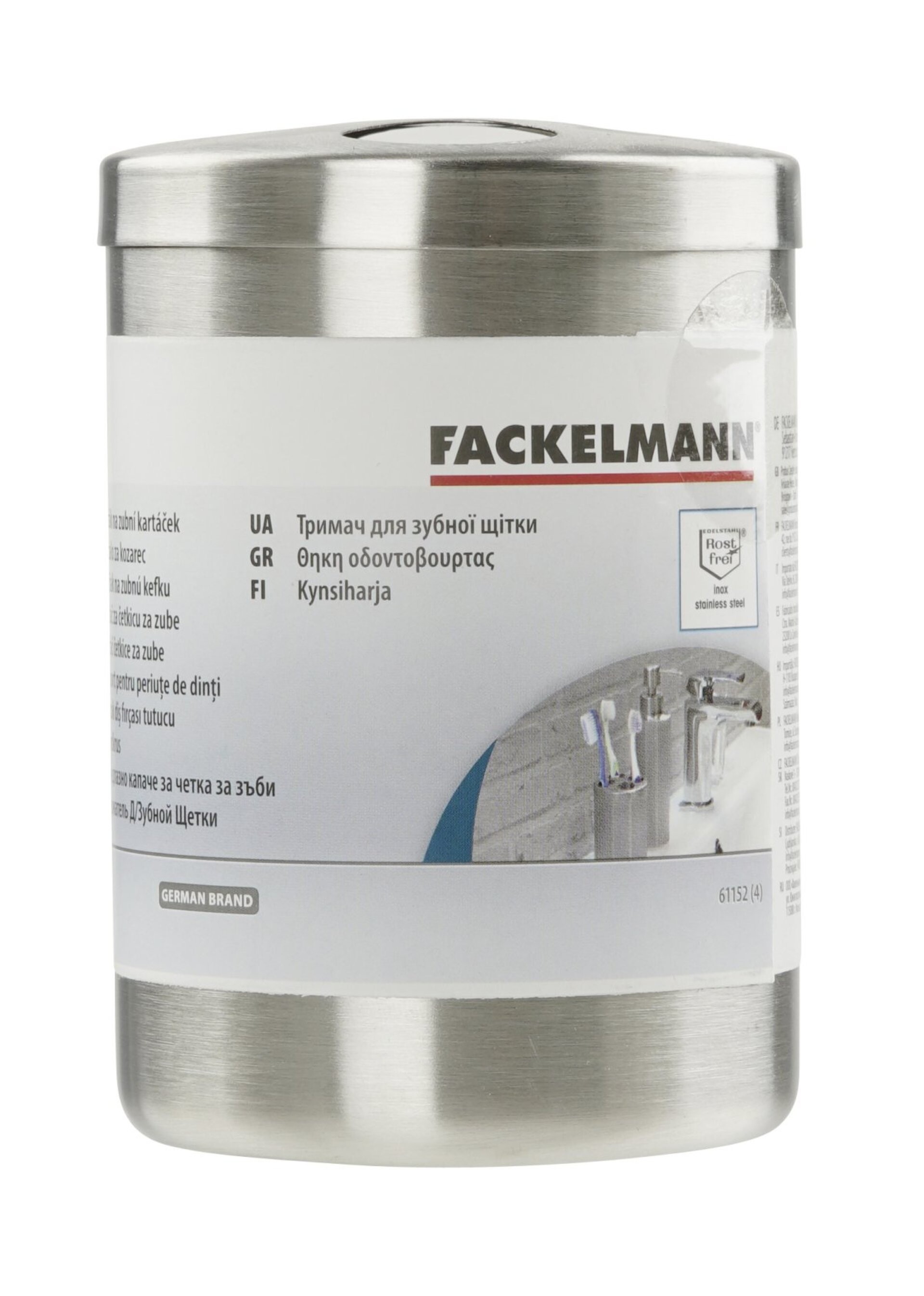 Fackelmann Zahnbürstenhalter Edelstahl Fackelmann Zahnbürstenhalter Edelstahl
